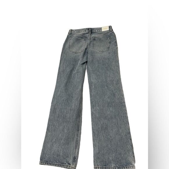 Express modern straight distressed 4 long low rise jeans denim - Picture 5 of 9